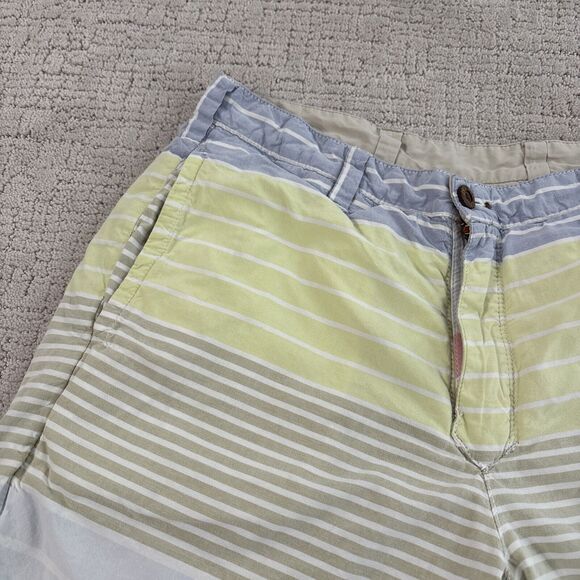 Tailor Vintage Reversible Shorts 32”Chino Multi Color W/Stripes/Tan - Picture 2 of 12
